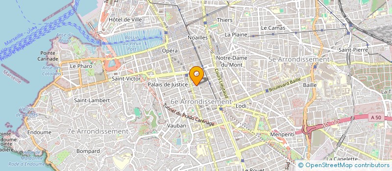 localisation de l'entreprise SCP THELYS AVOCATS  MARSEILLE