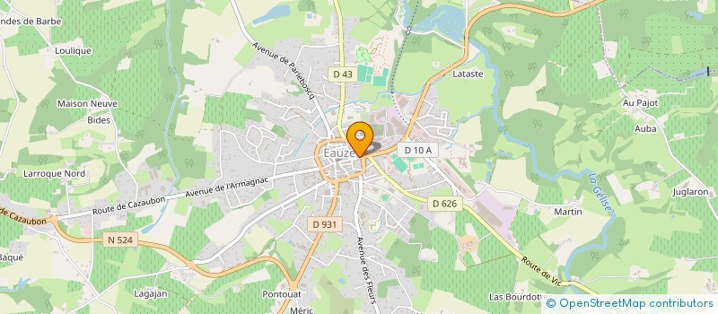 localisation de l'entreprise SCP THOMAS-LAVARDAC ESSEMILAIRE-CALON à EAUZE