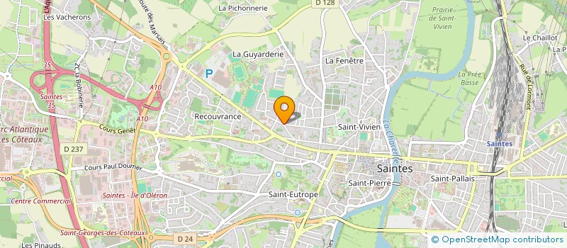 localisation de l'entreprise SCP TRAN XUAN MEUNIER DINET KARSENTY à SAINTES