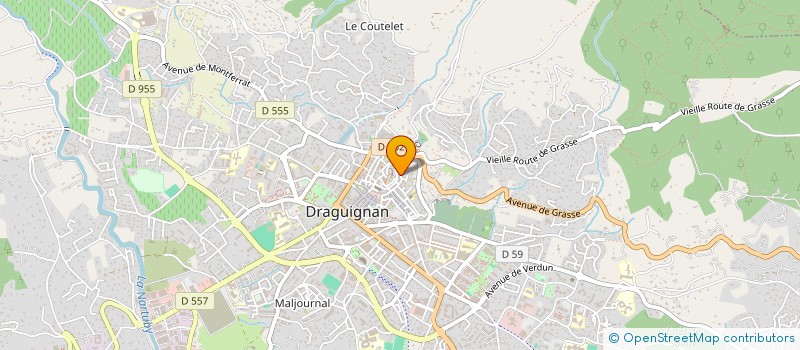 localisation de l'entreprise SCP TURLETTI BERTHOD à DRAGUIGNAN
