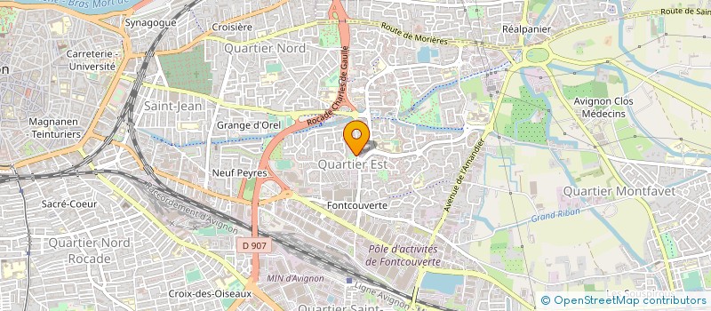 localisation de l'entreprise SCP V.B.V.P, MASSEURS-KINESITHERAPEUTES  AVIGNON