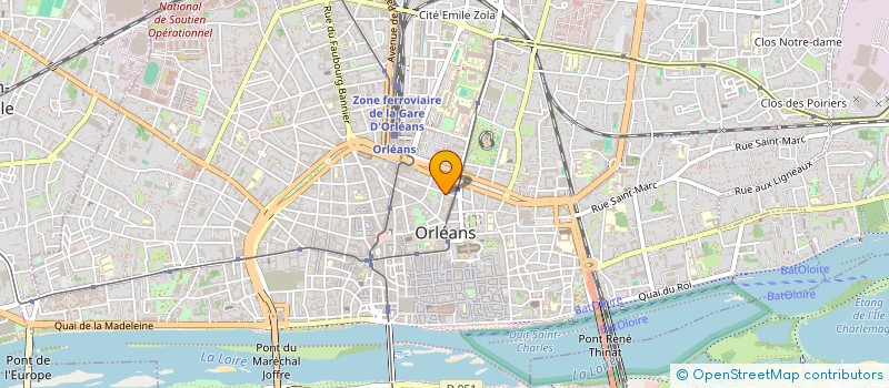 localisation de l'entreprise SCP VALERIE DESPLANQUES à ORLEANS