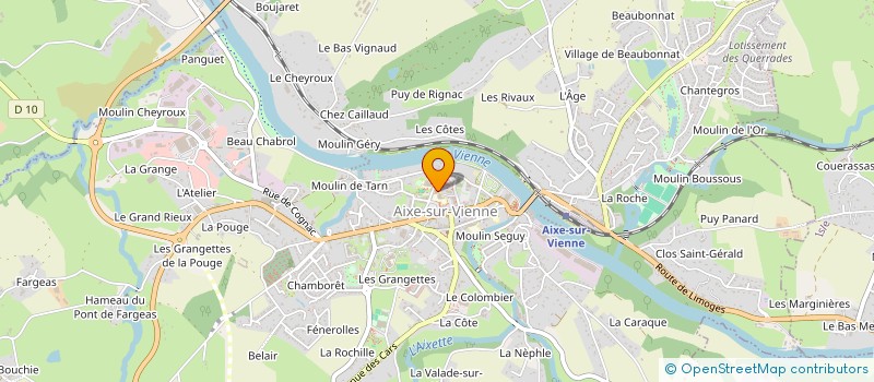 localisation de l'entreprise SCP VALERIE MARCHADIER ET THIBAULT GOURBAT NOTAIRES ASSOCIES à AIXE-SUR-VIENNE