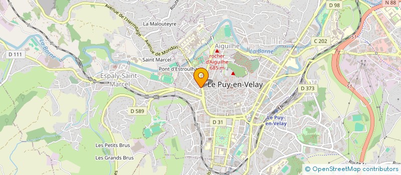 localisation de l'entreprise SCP VALLAT ET GENOVA à LE PUY-EN-VELAY
