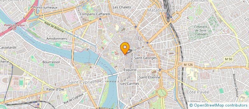 localisation de l'entreprise SCP VAYSSE LACOSTE AXISA  TOULOUSE