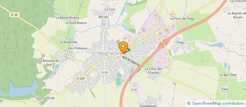 localisation de l'entreprise SCP VERLET JEAN PIERRE  PLELAN-LE-GRAND