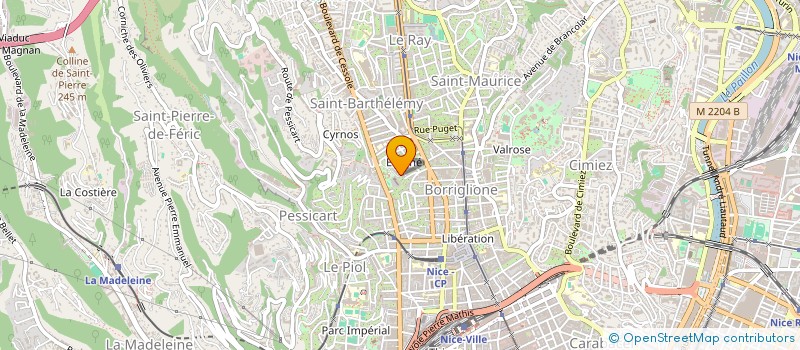 localisation de l'entreprise SCP VERNIER à NICE