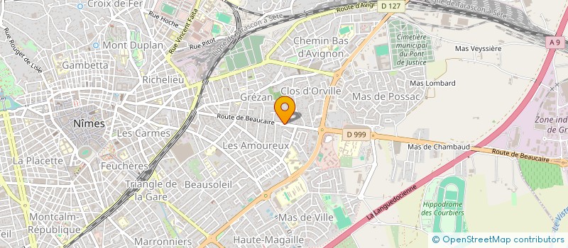 localisation de l'entreprise SCP VETERINAIRE CHANADET MOURIER à NIMES