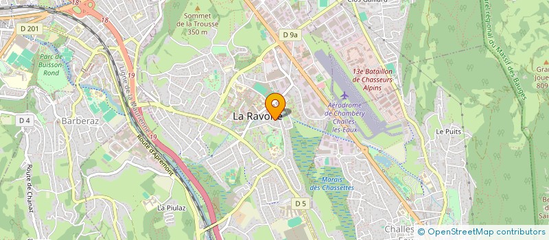localisation de l'entreprise SCP VETERINAIRE DU VALLON FLEURI à LA RAVOIRE