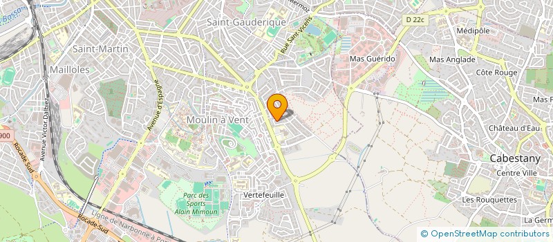 localisation de l'entreprise SCP VETERINAIRE JALRAS  PERPIGNAN