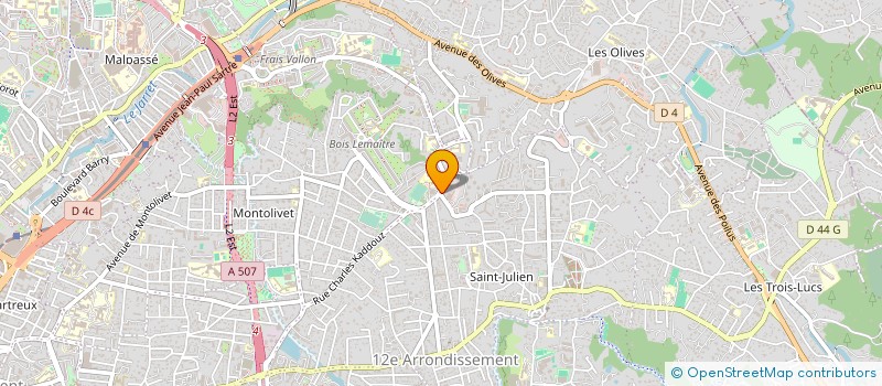 localisation de l'entreprise SCP VETERINAIRES DAUMAS MICHAUD MARION à MARSEILLE