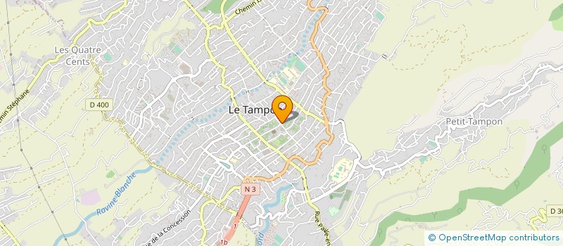 localisation de l'entreprise SCP VETERINAIRES DES HAUTS  LE TAMPON