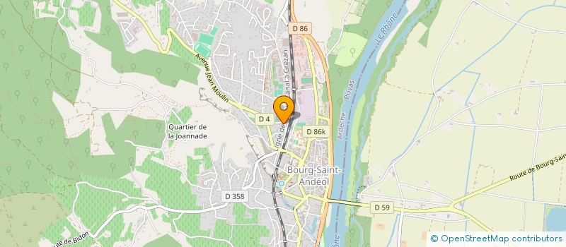 localisation de l'entreprise SCP VIALLON PERRIN à BOURG-SAINT-ANDEOL