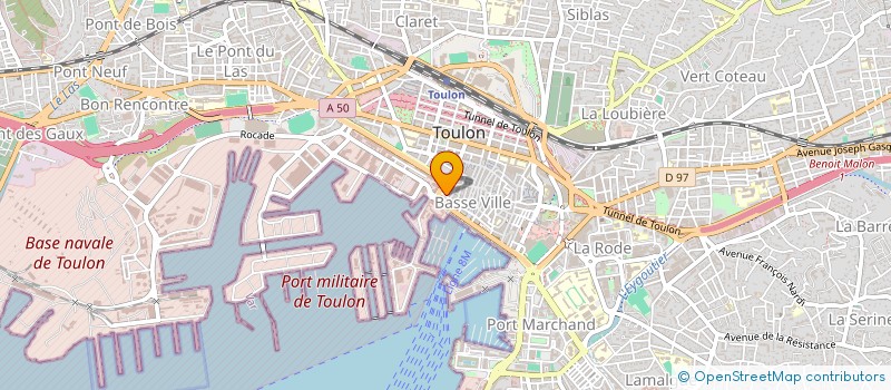 localisation de l'entreprise SCP VICTOR MICHOLET à TOULON
