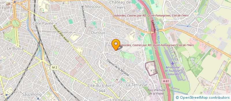 localisation de l'entreprise SCP VINCENT CHEZE  TOULOUSE