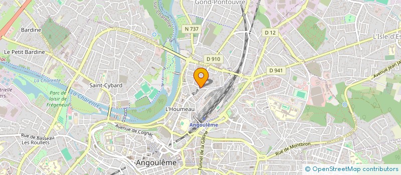 localisation de l'entreprise SCP VINCENT GERARD-TASSET, COMMISSAIRE-PRISEUR à ANGOULEME