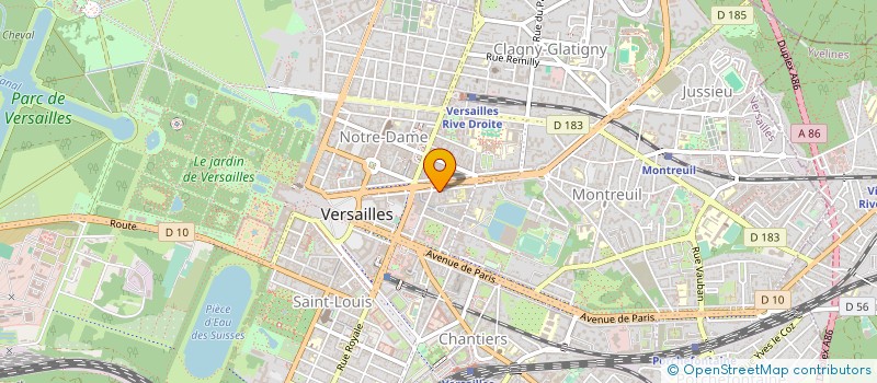 localisation de l'entreprise SCP VISCONTINI TAILLANDIER ET FLECHELLES à VERSAILLES
