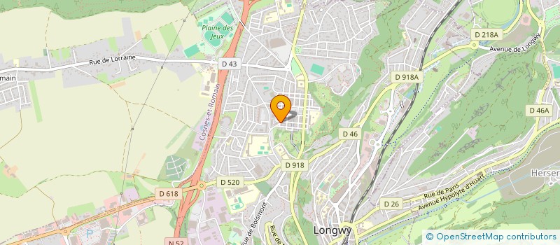 localisation de l'entreprise SCP VITALI DURIEUX à LONGWY