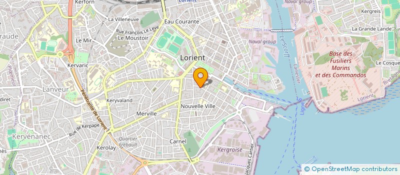 localisation de l'entreprise SCP YVON LE MENER & ARNAUD PRUVOT, HUISSIERS DE JUSTICE ASSOCIES à LORIENT