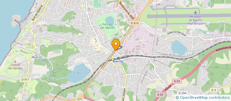 localisation de l'entreprise SCPA  BIARRITZ