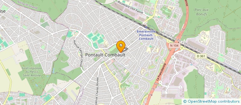 localisation de l'entreprise SCPA GUEDAMOUR ET AUTRES à PONTAULT-COMBAULT