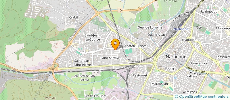 localisation de l'entreprise SCPAT EVAIMMO  NARBONNE
