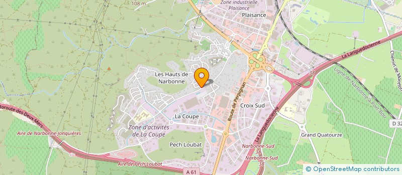 localisation de l'entreprise SCPAT JM2A à NARBONNE