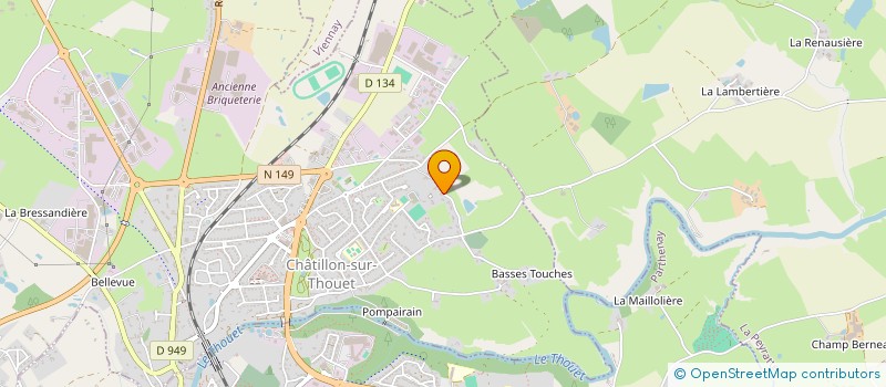 localisation de l'entreprise SCPAT MCLPS  CHATILLON-SUR-THOUET