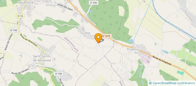 localisation de l'entreprise SCPE  VEZERONCE-CURTIN