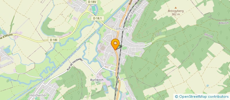 localisation de l'entreprise SCPF à ILLFURTH