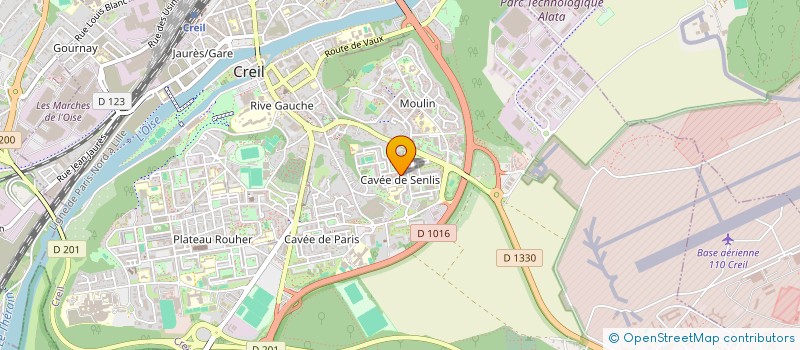 localisation de l'entreprise SCPI  CREIL