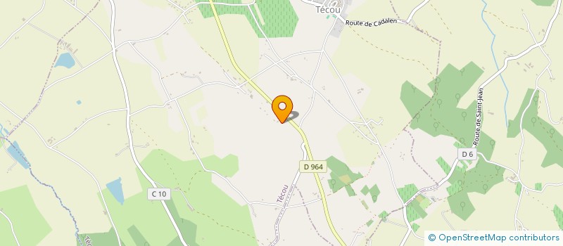 localisation de l'entreprise SCPM  TECOU