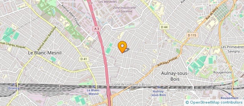 localisation de l'entreprise SCQL à AULNAY-SOUS-BOIS