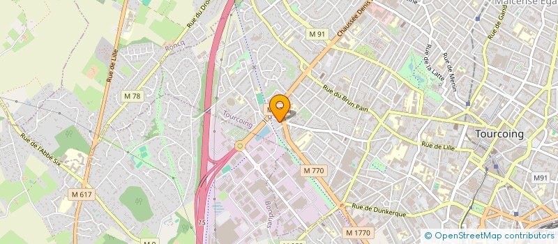 localisation de l'entreprise SCR  TOURCOING