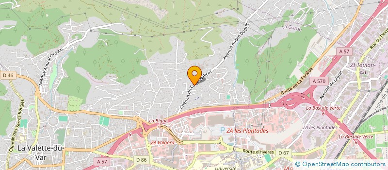 localisation de l'entreprise SCR à LA VALETTE-DU-VAR