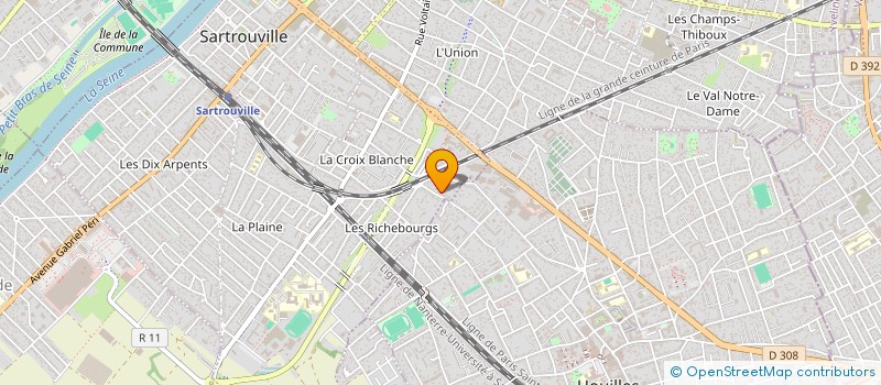 localisation de l'entreprise SCR à CARRIERES-SUR-SEINE