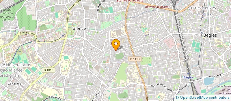 localisation de l'entreprise SCR CHARCOT  TALENCE