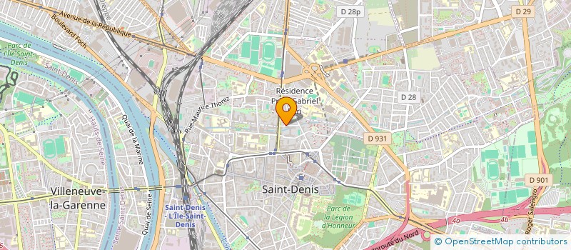 localisation de l'entreprise SCR CONSTRUCTION à SAINT-DENIS