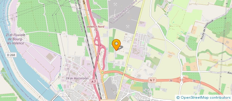 localisation de l'entreprise SCR DROME ARDECHE à BOURG-LES-VALENCE