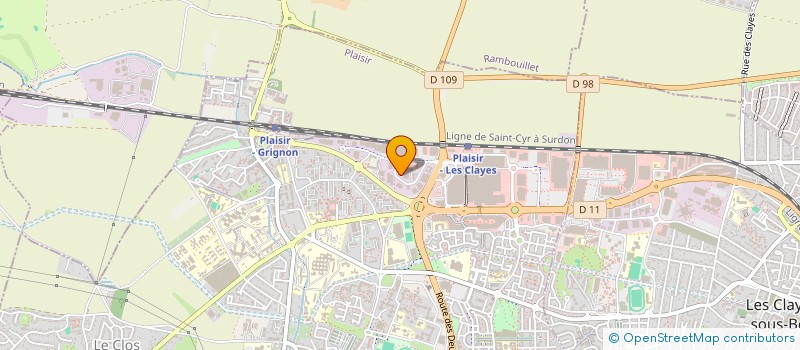 localisation de l'entreprise SCR IMMO  PLAISIR