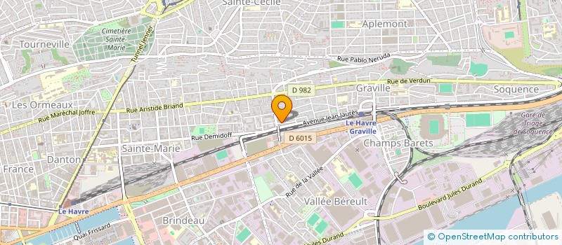 localisation de l'entreprise SCR IMMOBILIER à LE HAVRE