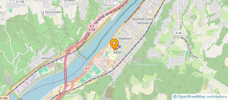 localisation de l'entreprise SCR SPORTS DIFFUSION à VIENNE