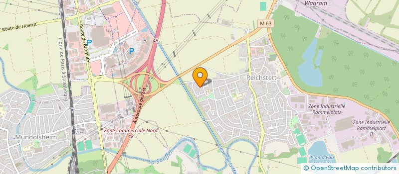 localisation de l'entreprise SCRABBLE CLUB DE REICHSTETT  REICHSTETT