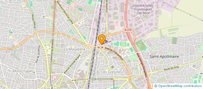 localisation de l'entreprise SCRABBLE CLUB DIJONNAIS à DIJON