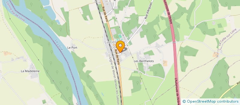 localisation de l'entreprise SCRABBLE CLUB LIGERIEN DE COSNE-COURS-SUR-LOIRE  LA CELLE-SUR-LOIRE