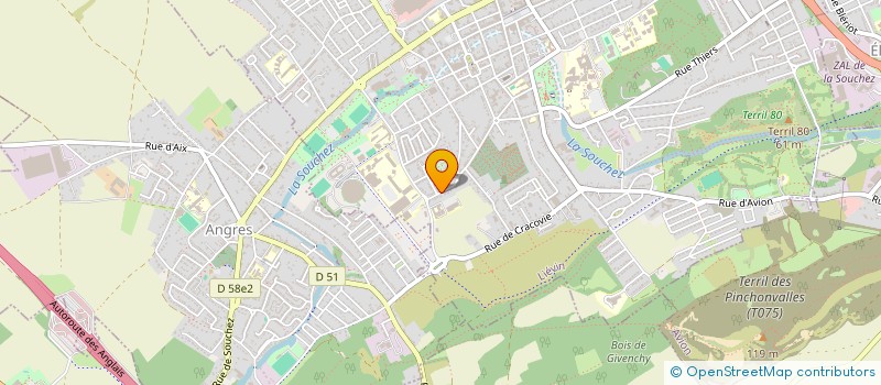 localisation de l'entreprise SCRABBLE DES TERRILS  LIEVIN