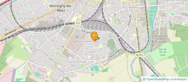 localisation de l'entreprise SCRABLE-CLUB DE METZ à MONTIGNY-LES-METZ