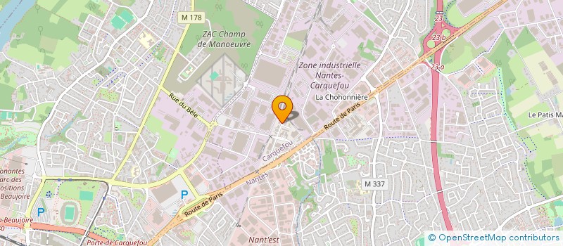localisation de l'entreprise SCRAFIC à CARQUEFOU
