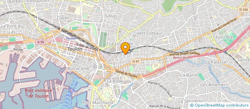 localisation de l'entreprise SCRAP AZUR  TOULON