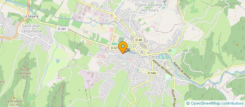 localisation de l'entreprise SCRATCH 46 (SAINT CERE RUN AND TRAIL CHALLENGERS 46)  SAINT-CERE